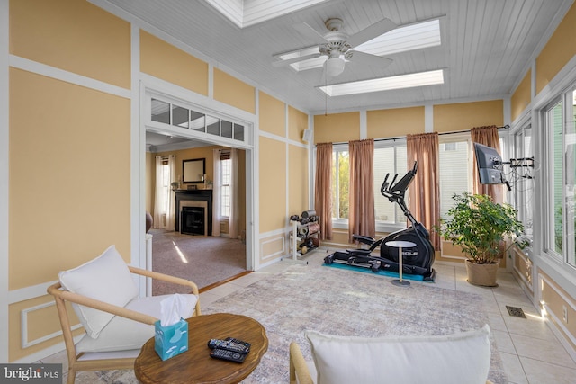 19009 Old Baltimore Rd, Brookeville, MD 20833 - interior space with a skylight, a decorative wall, and a wealth of natural light
