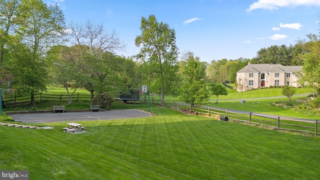 19009 Old Baltimore Rd, Brookeville, MD 20833 - view of yard featuring a trampoline and fence