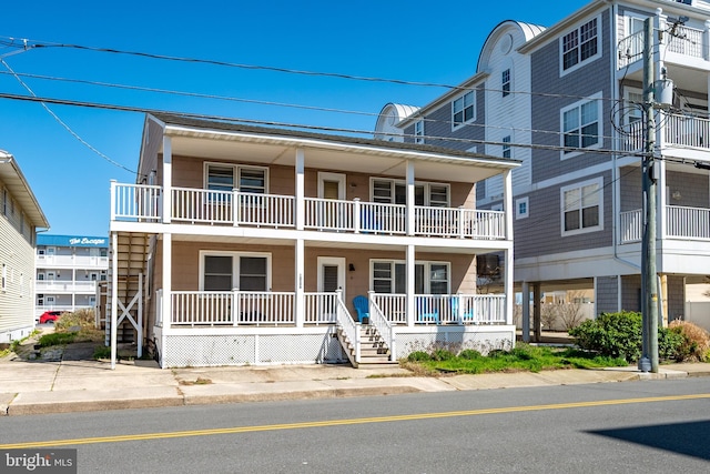 12506 Assawoman Dr, Ocean City, MD 21842 - view of front of house featuring a porch