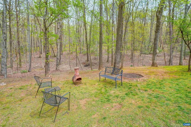 4045 Buck Island Rd, Charlottesville, VA 22902 - view of yard featuring a fire pit