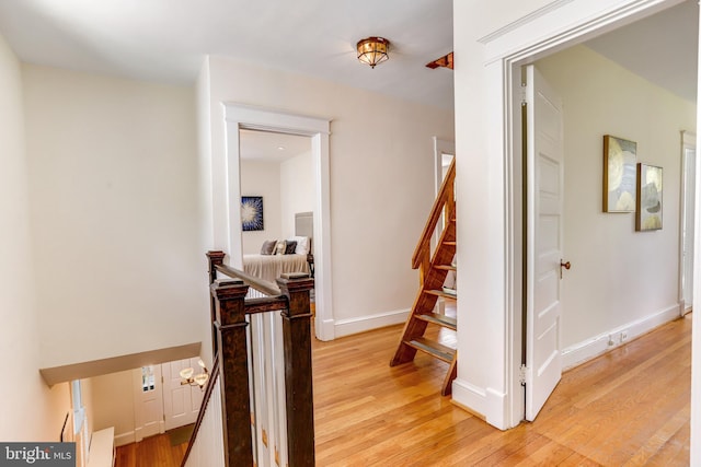 6218 30th St NW, Washington, DC 20015 - stairs with wood finished floors and baseboards