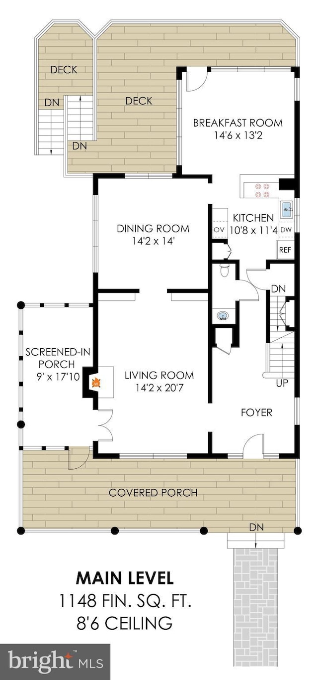 6218 30th St NW, Washington, DC 20015 - home floor plan