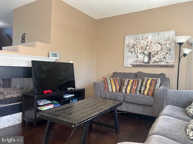 living room featuring wood finished floors