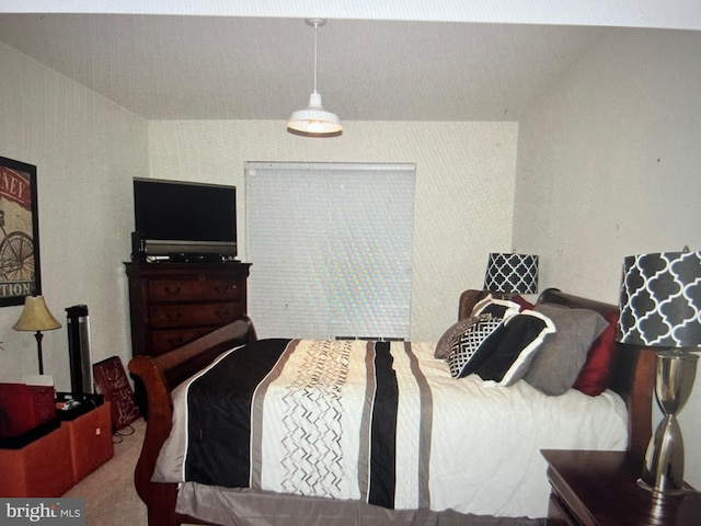 bedroom with carpet