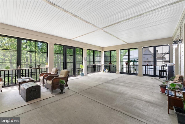 sunroom / solarium featuring a wealth of natural light