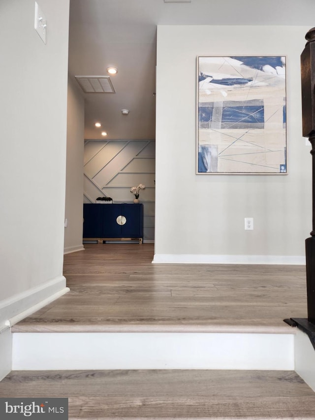4480 Weejun Loop, Woodbridge, VA 22192 - stairs featuring wood finished floors and baseboards