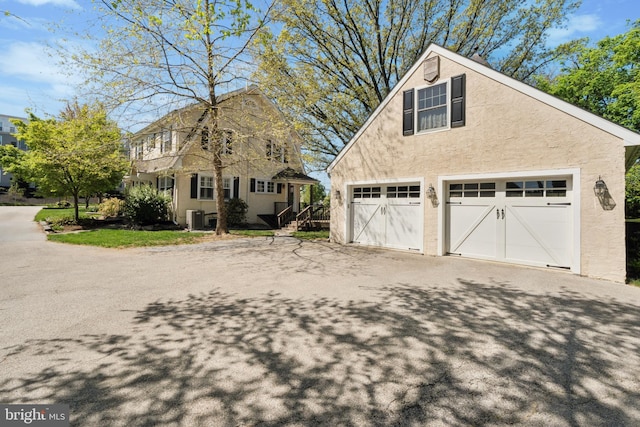 garage with central AC