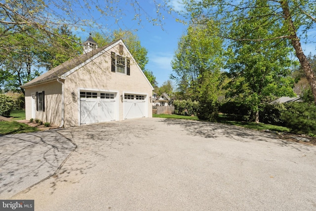 garage with a garage