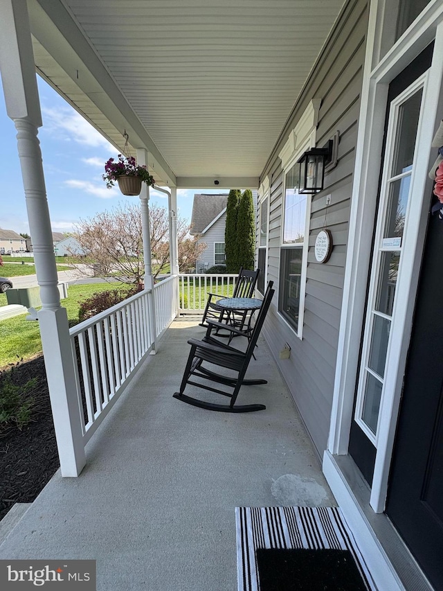 362 Hoffeckers Mill Dr, Smyrna, DE 19977 - view of patio / terrace with covered porch