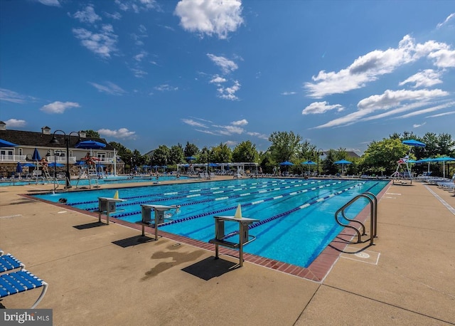 view of pool