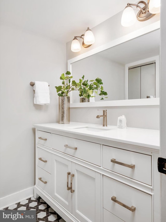 504 Moorings Cir, Arnold, MD 21012 - bathroom with vanity and baseboards