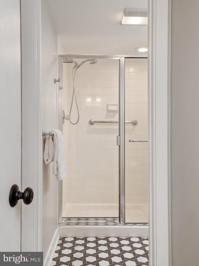 504 Moorings Cir, Arnold, MD 21012 - bathroom featuring tile patterned floors and a shower stall
