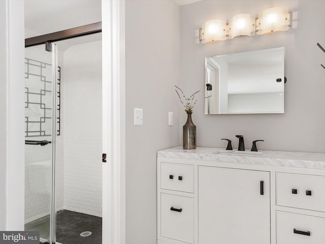 504 Moorings Cir, Arnold, MD 21012 - full bath with a shower stall and vanity