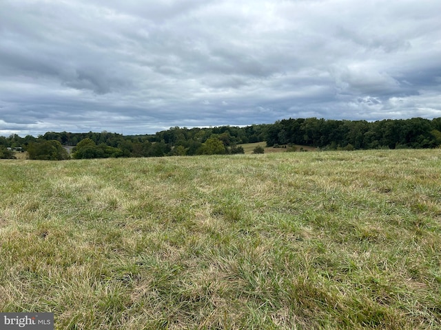 view of landscape featuring a rural view