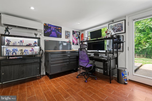 1826 Hylton Ave, Woodbridge, VA 22191 - office with an AC wall unit, plenty of natural light, wood finished floors, and recessed lighting