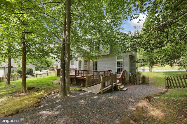 7883 Leroux Ln, Manassas, VA 20112 - rear view of property featuring a deck
