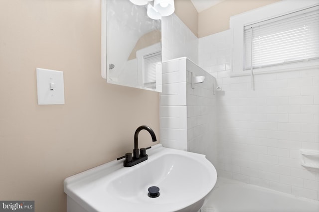 bathroom with a sink