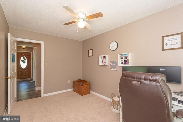 8 Candytuft Ln, Ocean Pines, MD 21811 - carpeted office with baseboards and ceiling fan