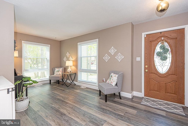 8 Candytuft Ln, Ocean Pines, MD 21811 - foyer featuring baseboards, visible vents, wood finished floors, and plenty of natural light