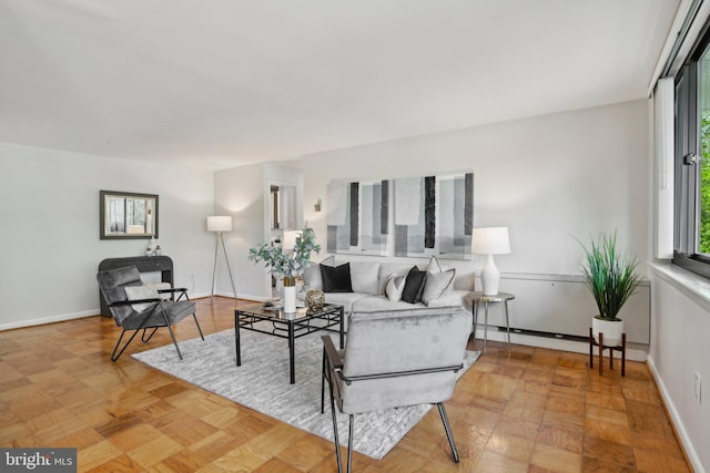 4201 Cherry Hill Rd Unit 110, Arlington, VA 22207 - living area with baseboards