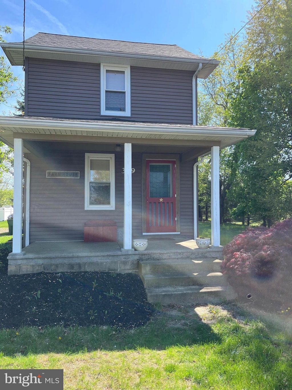 389 N Locust Ave, Marlton, NJ 08053 - view of front of home featuring covered porch