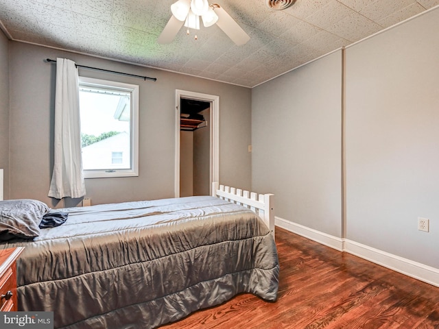724 Webb St, Aberdeen, MD 21001 - bedroom with wood finished floors and ceiling fan