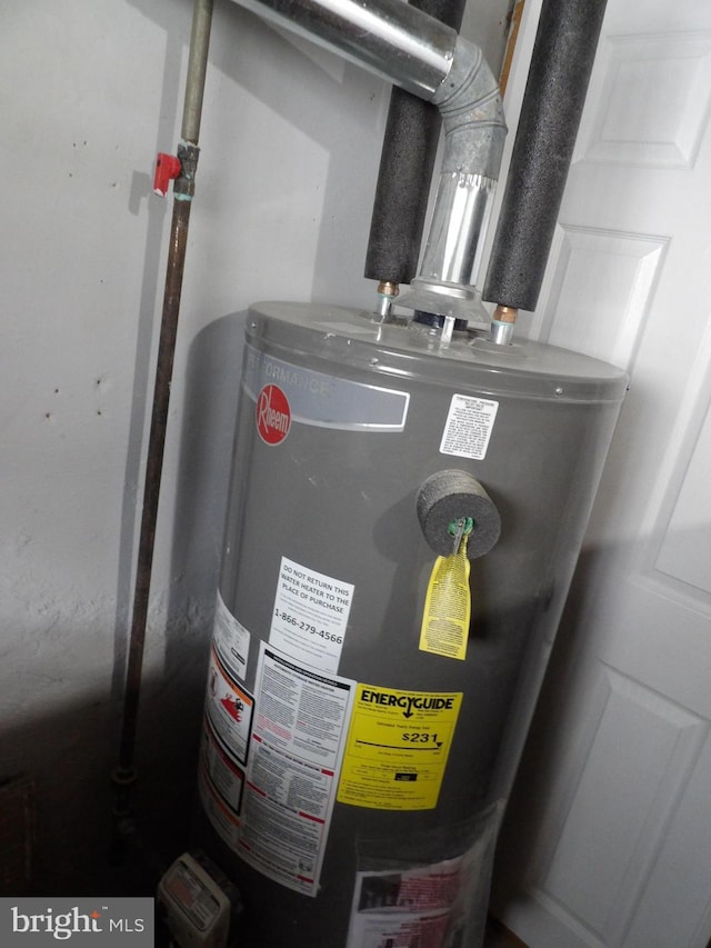 utilities featuring water heater