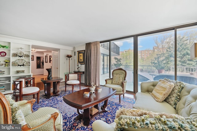 4200 Massachusetts Ave NW Unit 106, Washington, DC 20016 - living room featuring expansive windows