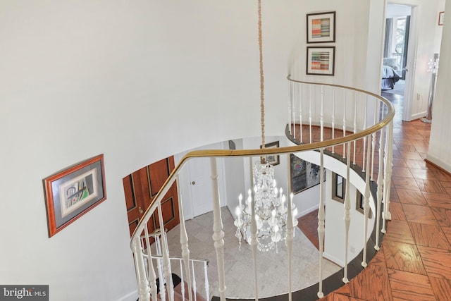 4200 Massachusetts Ave NW Unit 106, Washington, DC 20016 - stairs featuring baseboards