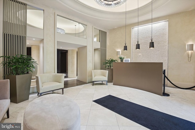 4200 Massachusetts Ave NW Unit 106, Washington, DC 20016 - common area featuring a towering ceiling