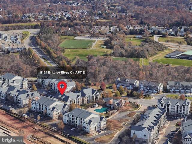 drone / aerial view featuring a residential view