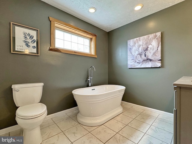18855 Wicomico River Dr, Cobb Island, MD 20625 - full bathroom with marble finish floor, toilet, and baseboards