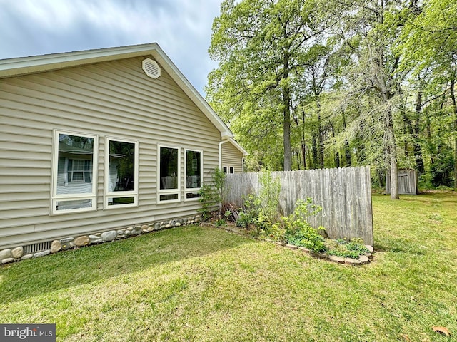 18855 Wicomico River Dr, Cobb Island, MD 20625 - exterior space featuring fence and a yard
