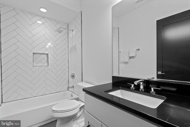 1169 Neal St NE Unit 1, Washington, DC 20002 - full bath with vanity, shower / tub combination, and toilet