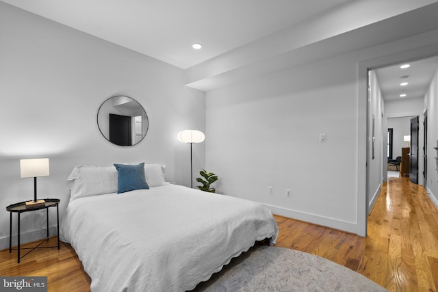 1169 Neal St NE Unit 1, Washington, DC 20002 - bedroom featuring recessed lighting, baseboards, and light wood finished floors