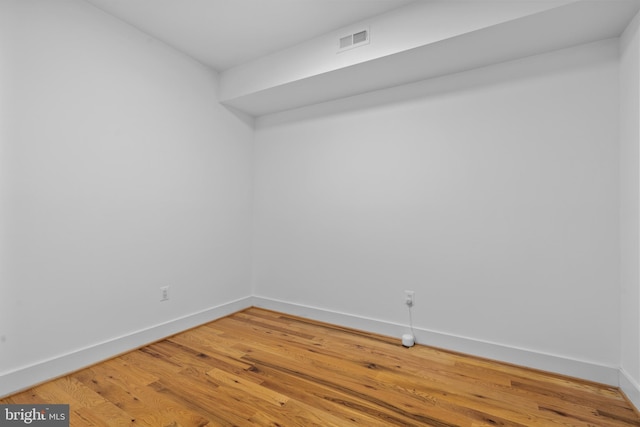 1169 Neal St NE Unit 1, Washington, DC 20002 - spare room with baseboards, visible vents, and light wood-style floors