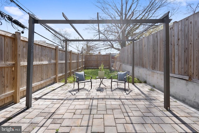 1169 Neal St NE Unit 1, Washington, DC 20002 - view of patio featuring a fenced backyard