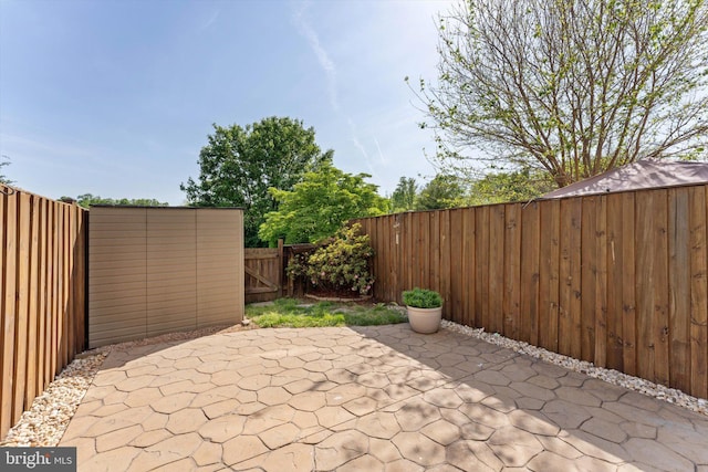 view of patio / terrace featuring a fenced backyard