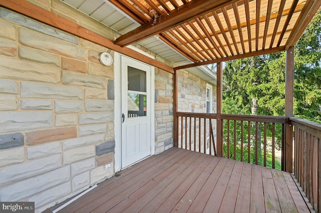 view of deck