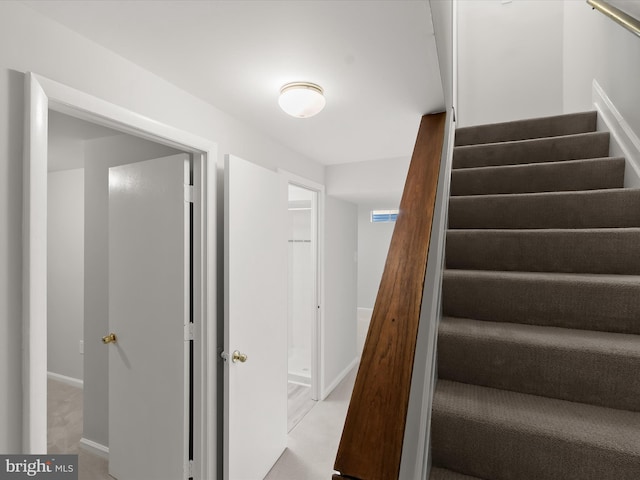 2607 Nisqually Ct, Silver Spring, MD 20906 - stairs with carpet and baseboards