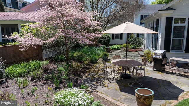 213 S Morris St, Oxford, MD 21654 - view of patio / terrace with outdoor dining area and area for grilling