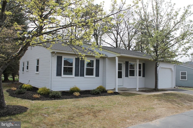 2 Berry Hill Rd, Manchester, NJ 08759 - single story home with a garage, roof with shingles, driveway, and a front lawn