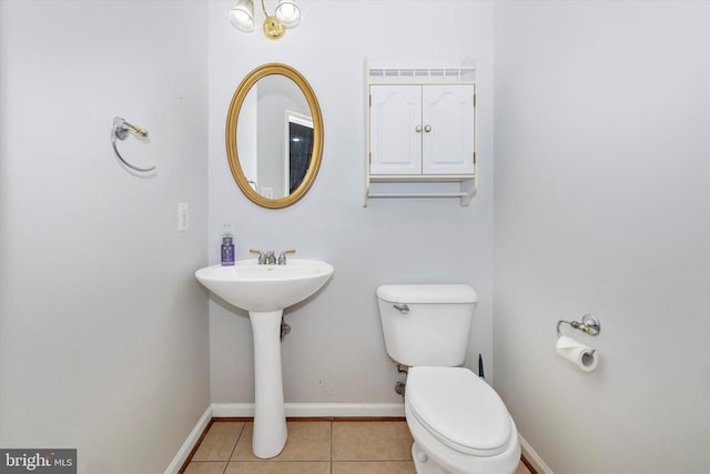 430 Timbermill Run, Emmitsburg, MD 21727 - half bathroom featuring toilet, tile patterned floors, and baseboards