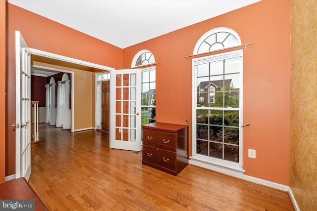 430 Timbermill Run, Emmitsburg, MD 21727 - foyer entrance with french doors, wood finished floors, and baseboards