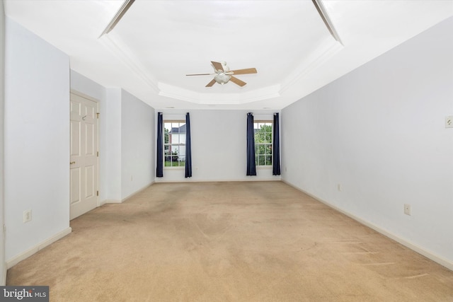430 Timbermill Run, Emmitsburg, MD 21727 - spare room featuring ceiling fan, light carpet, and a raised ceiling