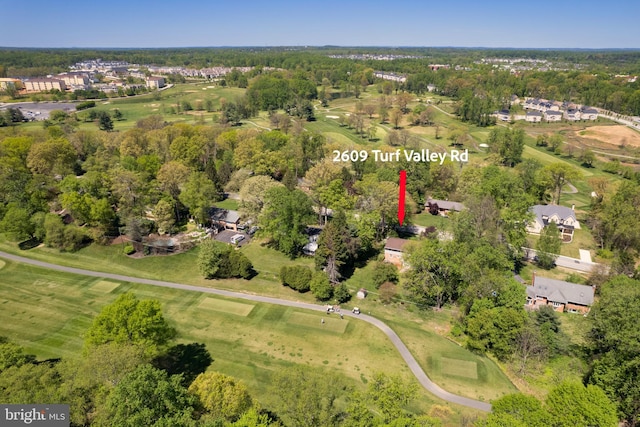 2609 Turf Valley Rd, Ellicott City, MD 21042 - drone / aerial view featuring a residential view