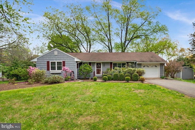 13 Morningside Dr, Pennington, NJ 08534 - ranch-style home with a garage, driveway, and a front yard