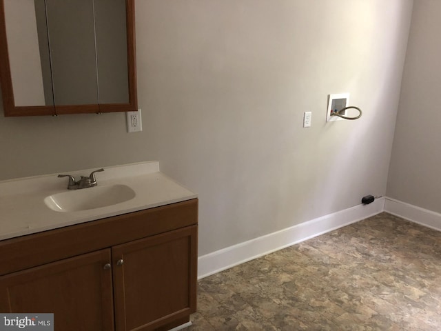 617 S Front St, Steelton, PA 17113 - bathroom featuring vanity and baseboards
