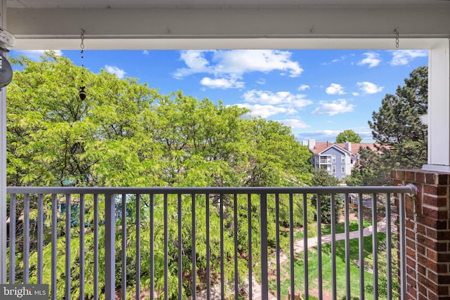 view of balcony
