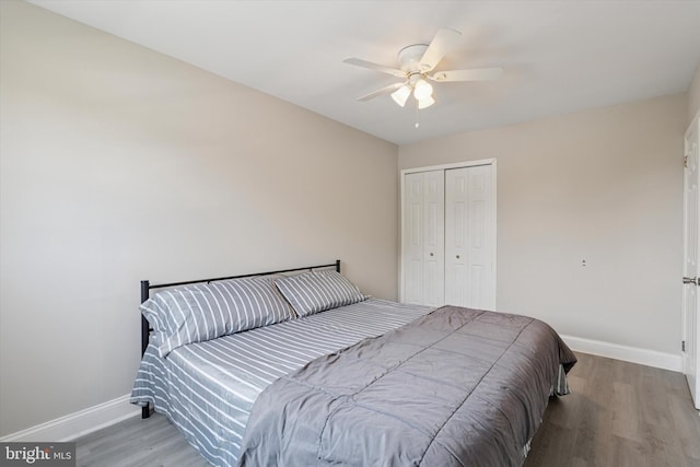 102 Orchard Ct, Royersford, PA 19468 - bedroom with wood finished floors, baseboards, and a closet